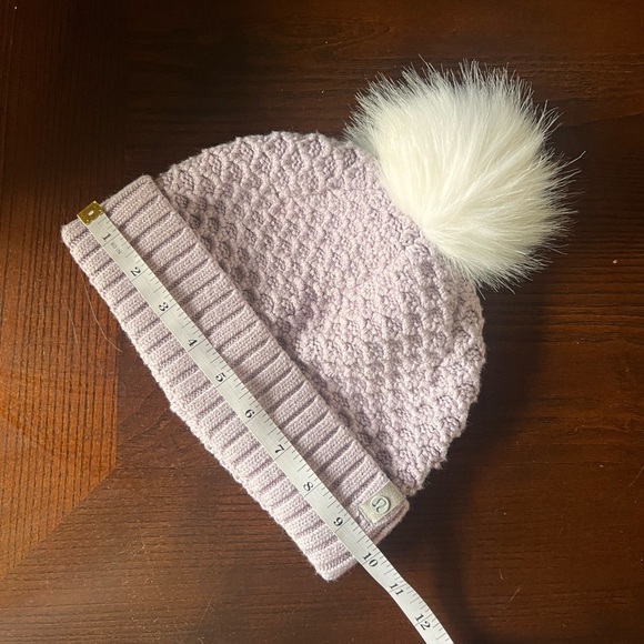 Lululemon cold weather Pom-Pom beanie, lavender main image 6